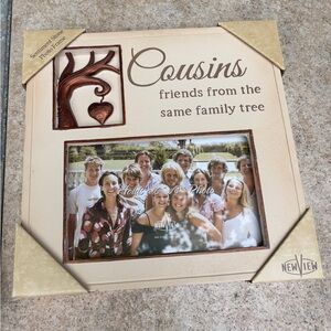 New View Cousins Family Picture Frame 4x6 Photo NEW Unused